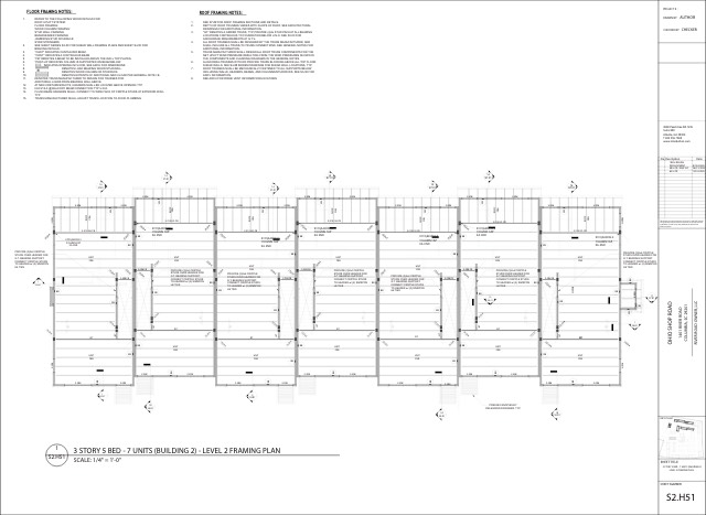 Level 2 framing plan