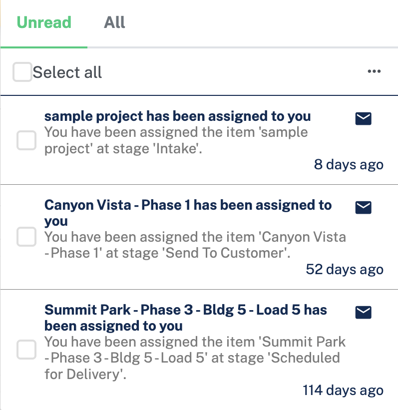 Cadynce notification center and alerts