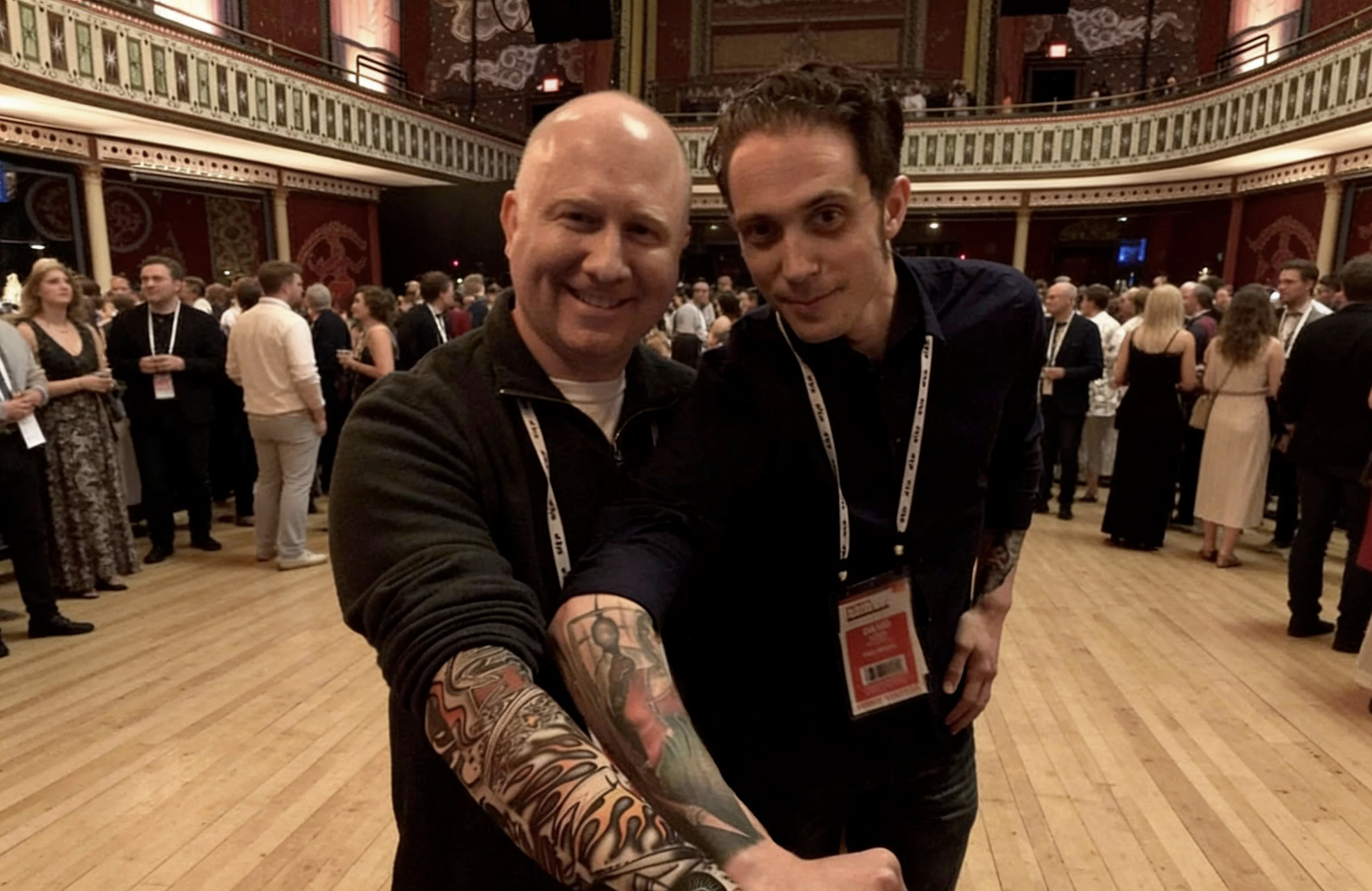 Kenneth and David at an industry conference